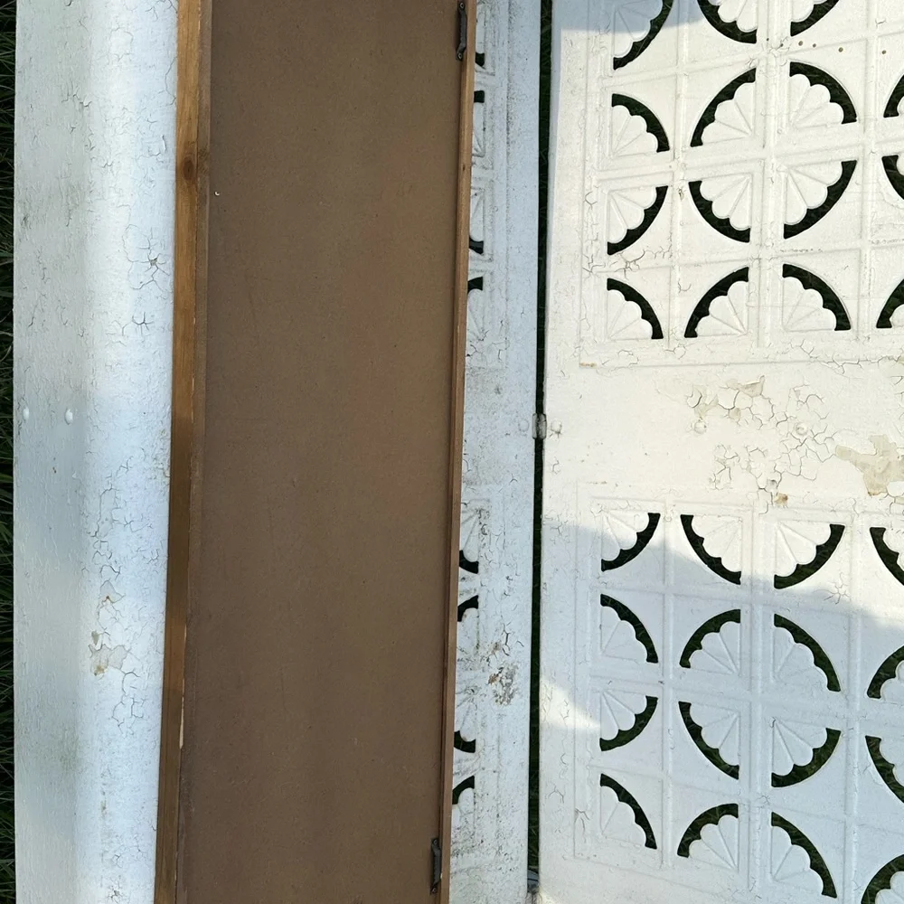 modern style plank mirror west elm 36” long
